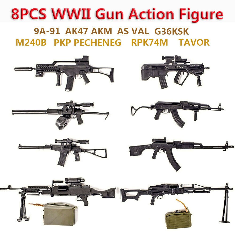 SWAT 1/6      RPK74 M240 PKP Tav..